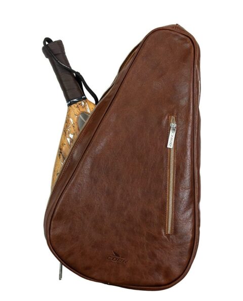Camel Leather Racket Cover