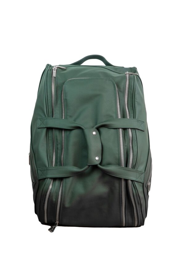 Green/Silver Leather Thermobag - Image 2