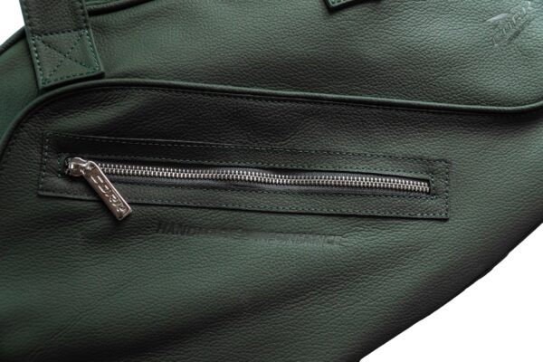 Green/Silver Leather Thermobag - Image 3